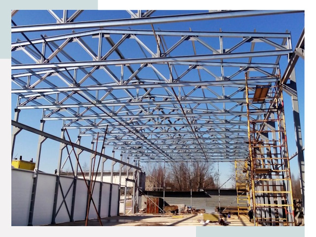 Строительство цехов в Кингисепп от 623 руб. под ключ