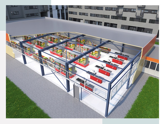 Строительство магазинов в Кингисепп от 623 руб. за м²