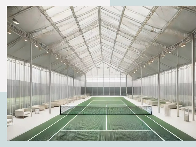 Строительство теннисных кортов в Кингисеппе