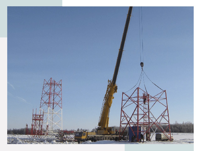 Монтаж вышек связи в Кингисеппе