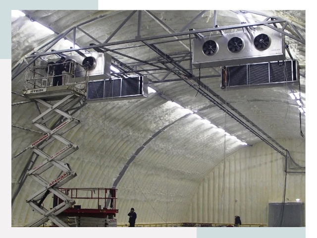 Оснащение ангаров в Кингисеппе