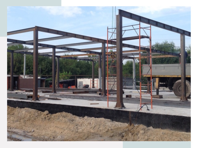 Фундамент для ангаров в Кингисеппе